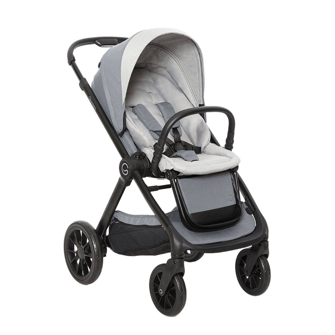Carucior 3 în 1 Giordani G-Comfort, cărucior sport, landou și scoică auto, pliere automată, grey (gri), 0–22 kg