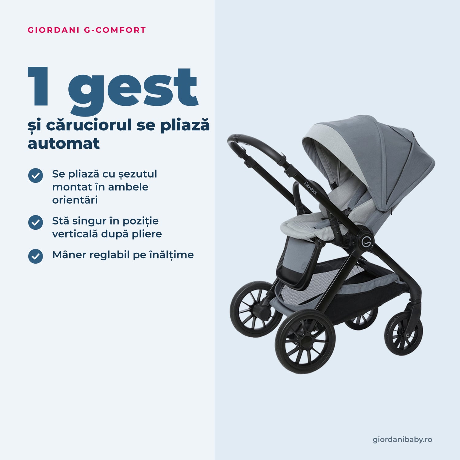 Giordani G-Comfort – plierea automată