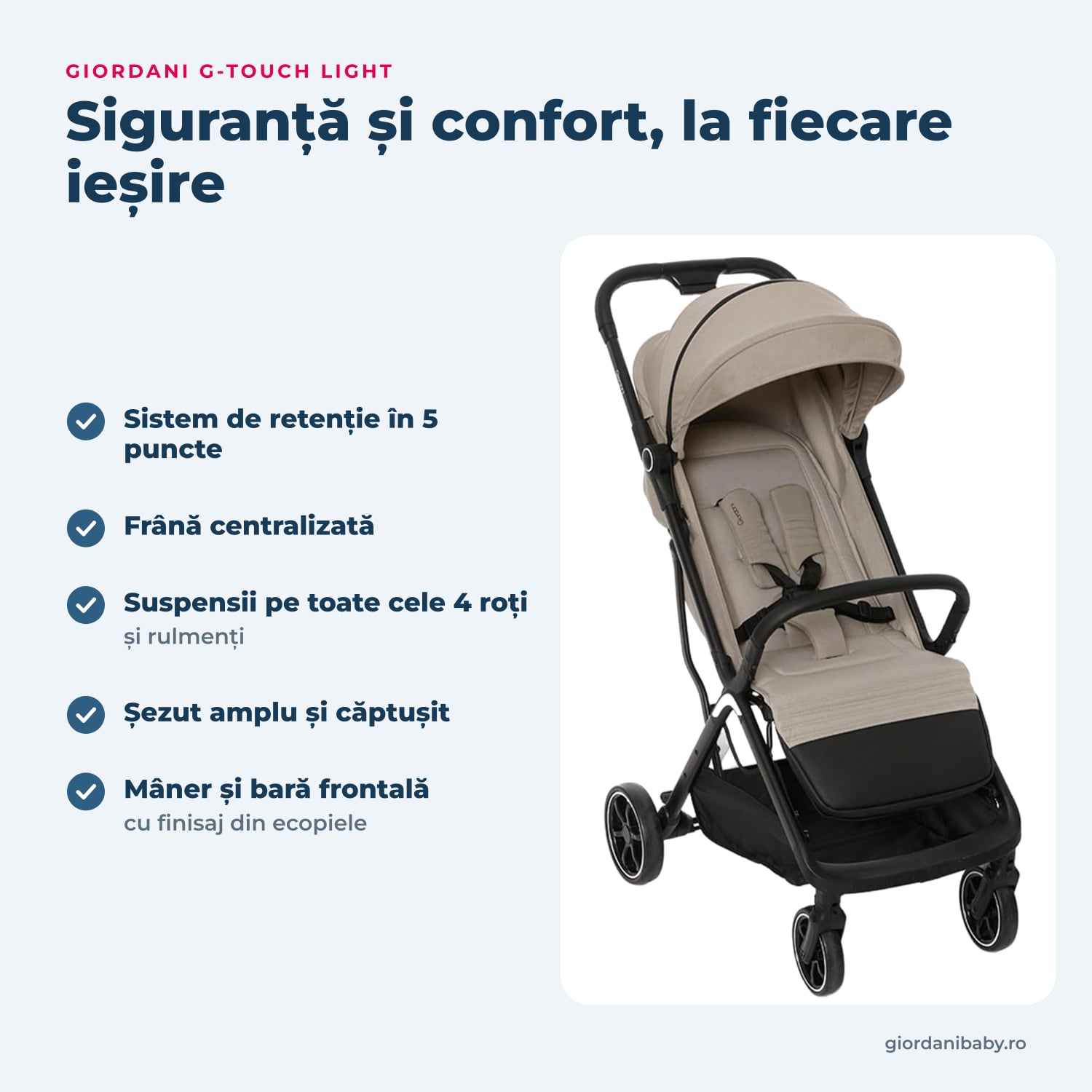Giordani G-Touch Light – siguranță și confort
