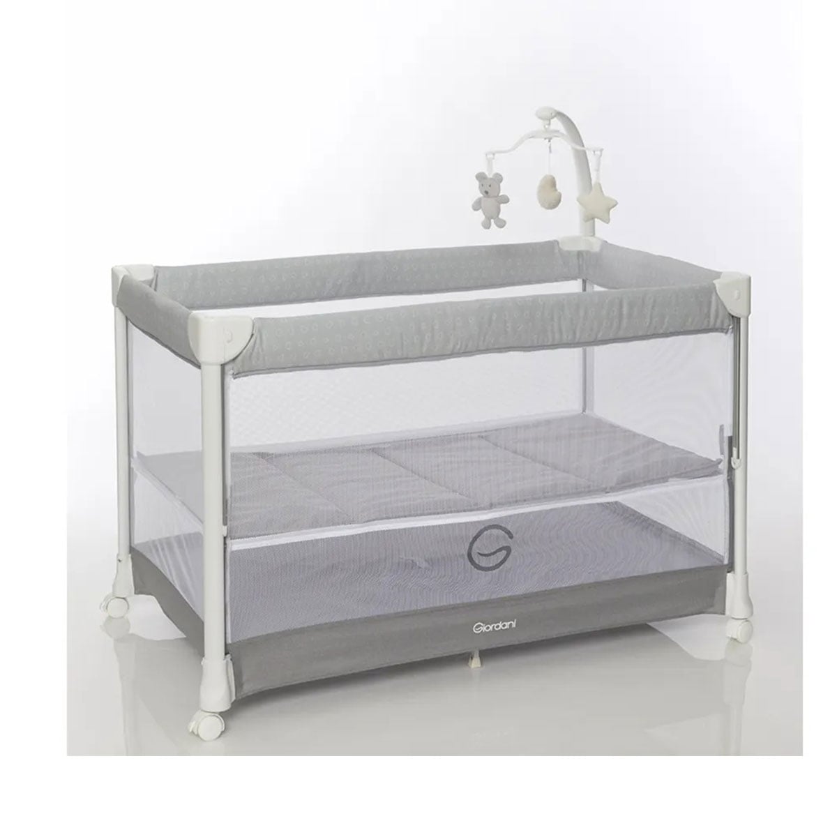 Pătuț de călătorie Giordani G-3 Matic, co-sleeping, beige (bej), 0-15 kg