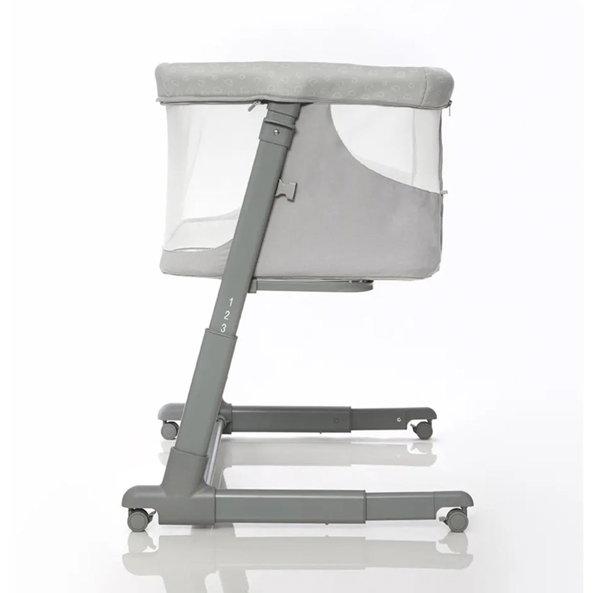 Pătuț co-sleeping Giordani G-Dream Together, 0–6 luni, reglabil pe 7 înălțimi, Grey (gri)