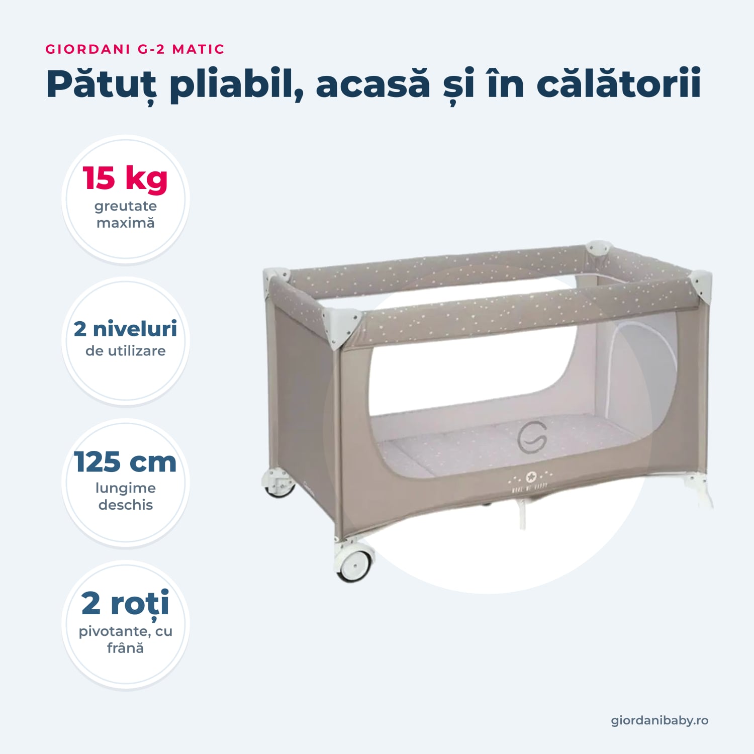 Giordani G-2 Matic – greutate, niveluri și dimensiuni pe scurt
