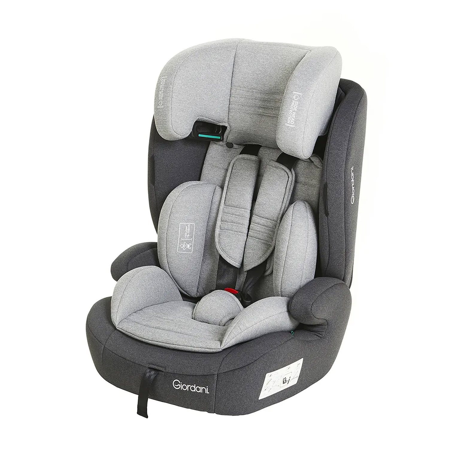 Scaun auto Giordani Adonis i-Size, 76–150 cm, Grey (Gri), 15 luni–12 ani
