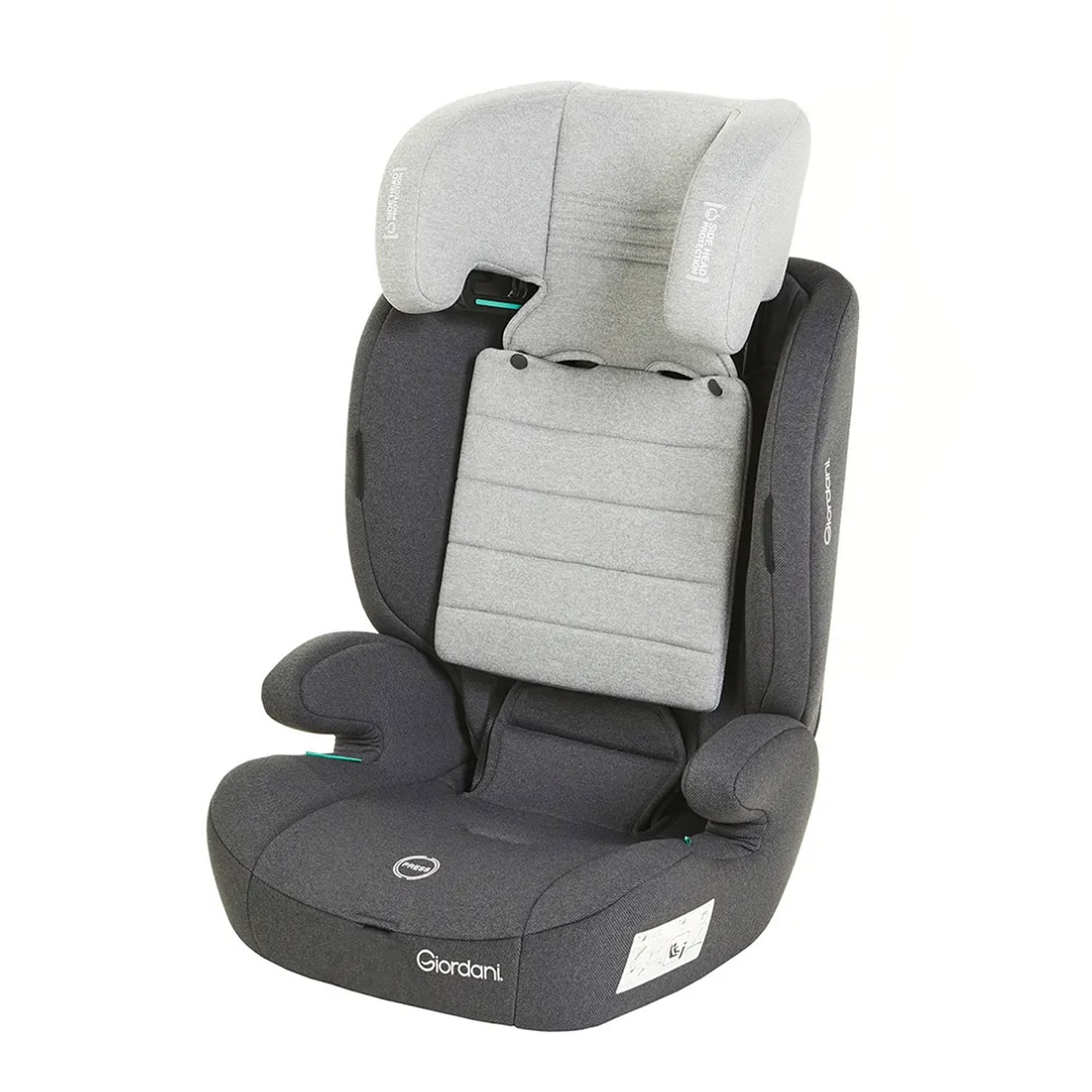 Scaun auto Giordani Adonis i-Size, 76–150 cm, Grey (Gri), 15 luni–12 ani