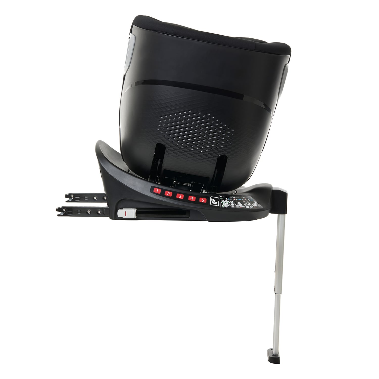 Scaun auto Giordani Crono Plus i-Size, 40–150 cm, rotativ 360°, ISOFIX + Support Leg, Black (Negru), 0–12 ani
