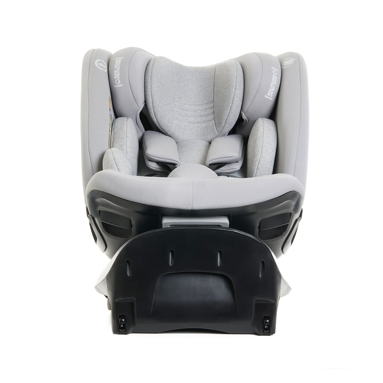 Scaun auto Giordani Crono Plus i-Size, 40–150 cm, rotativ 360°, ISOFIX + Support Leg, Grey, 0–12 ani
