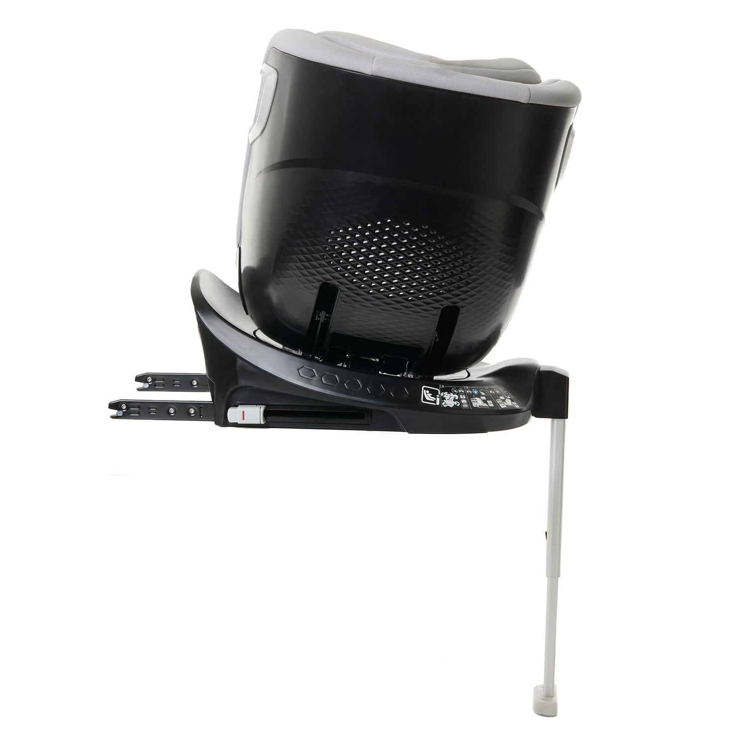 Scaun auto Giordani Crono Plus i-Size, 40–150 cm, rotativ 360°, ISOFIX + Support Leg, Grey, 0–12 ani