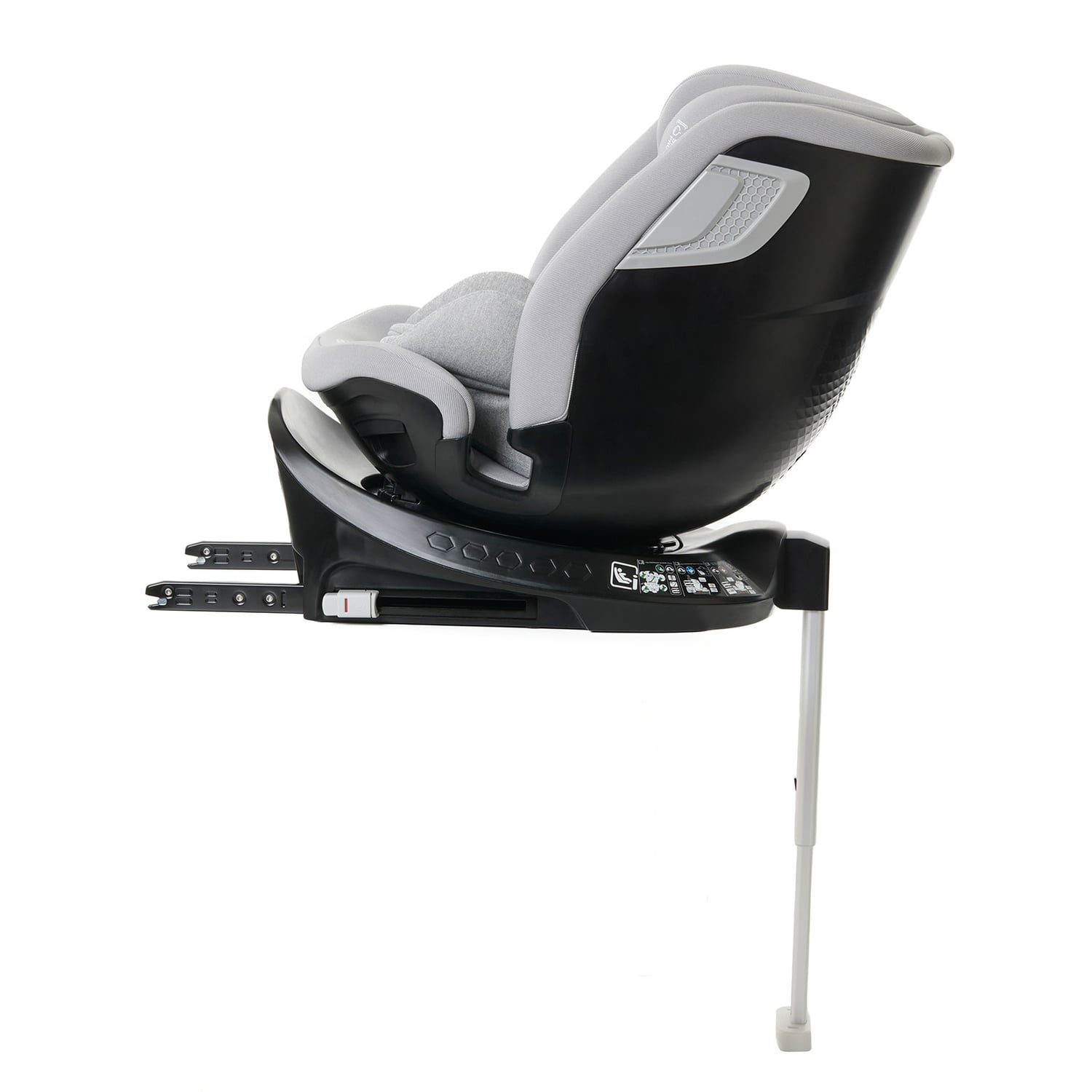 Scaun auto Giordani Crono Plus i-Size, 40–150 cm, rotativ 360°, ISOFIX + Support Leg, Grey, 0–12 ani