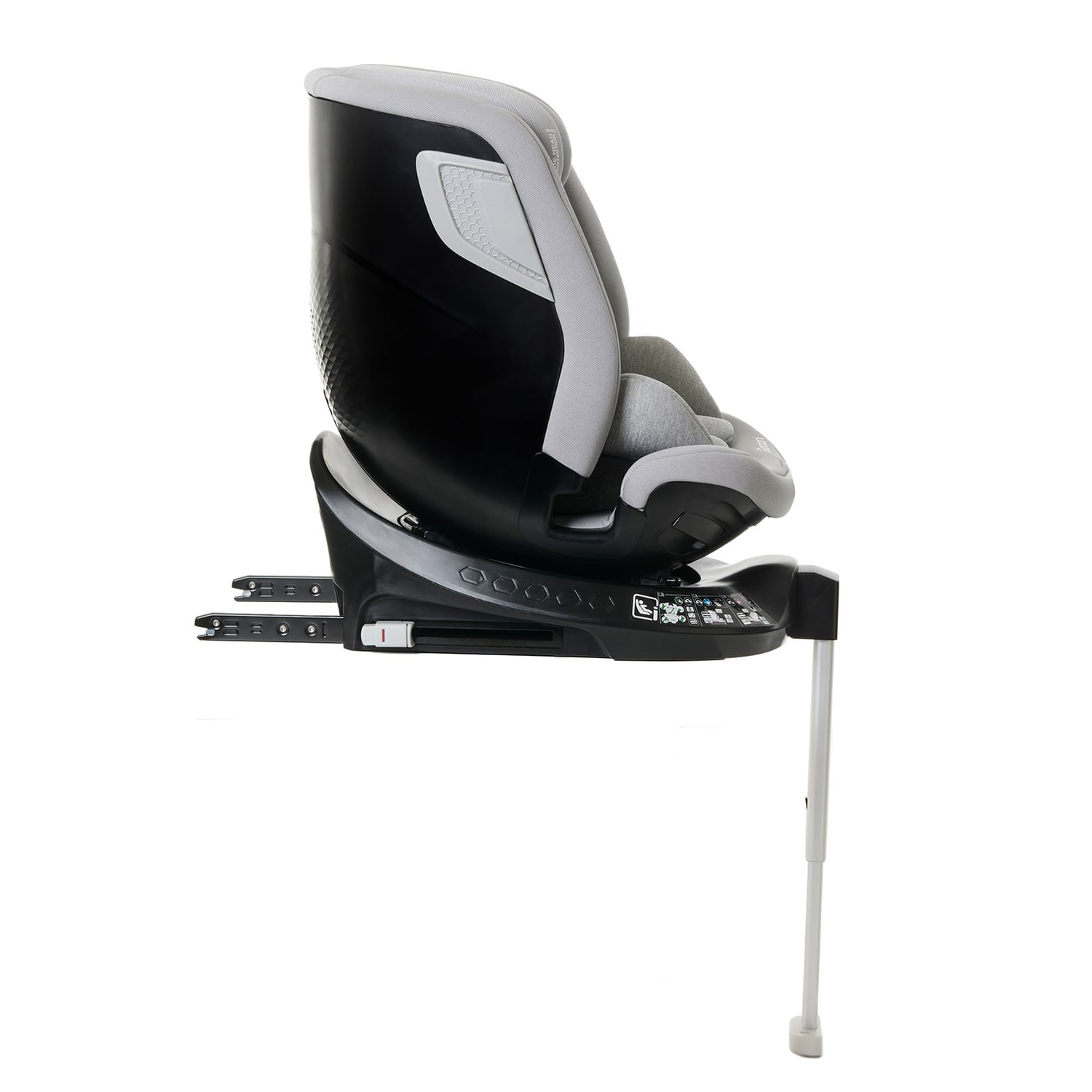 Scaun auto Giordani Crono Plus i-Size, 40–150 cm, rotativ 360°, ISOFIX + Support Leg, Grey, 0–12 ani