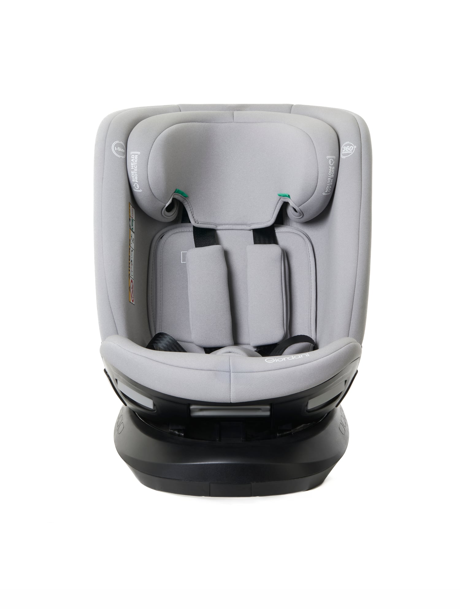Scaun auto Giordani Titano Plus i-Size, 40–150cm, rotativ 360°, ISOFIX, Grey (gri), 0–12 ani