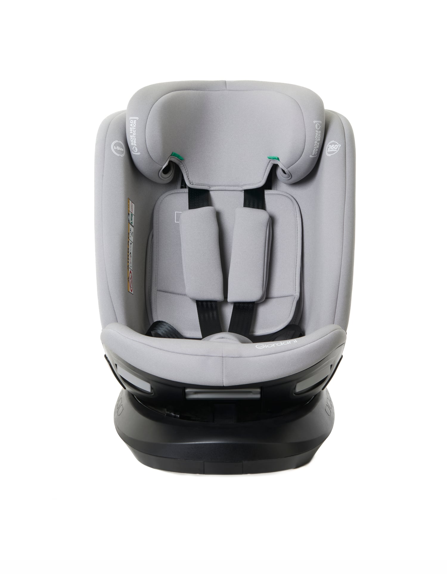Scaun auto Giordani Titano Plus i-Size, 40–150cm, rotativ 360°, ISOFIX, Grey (gri), 0–12 ani