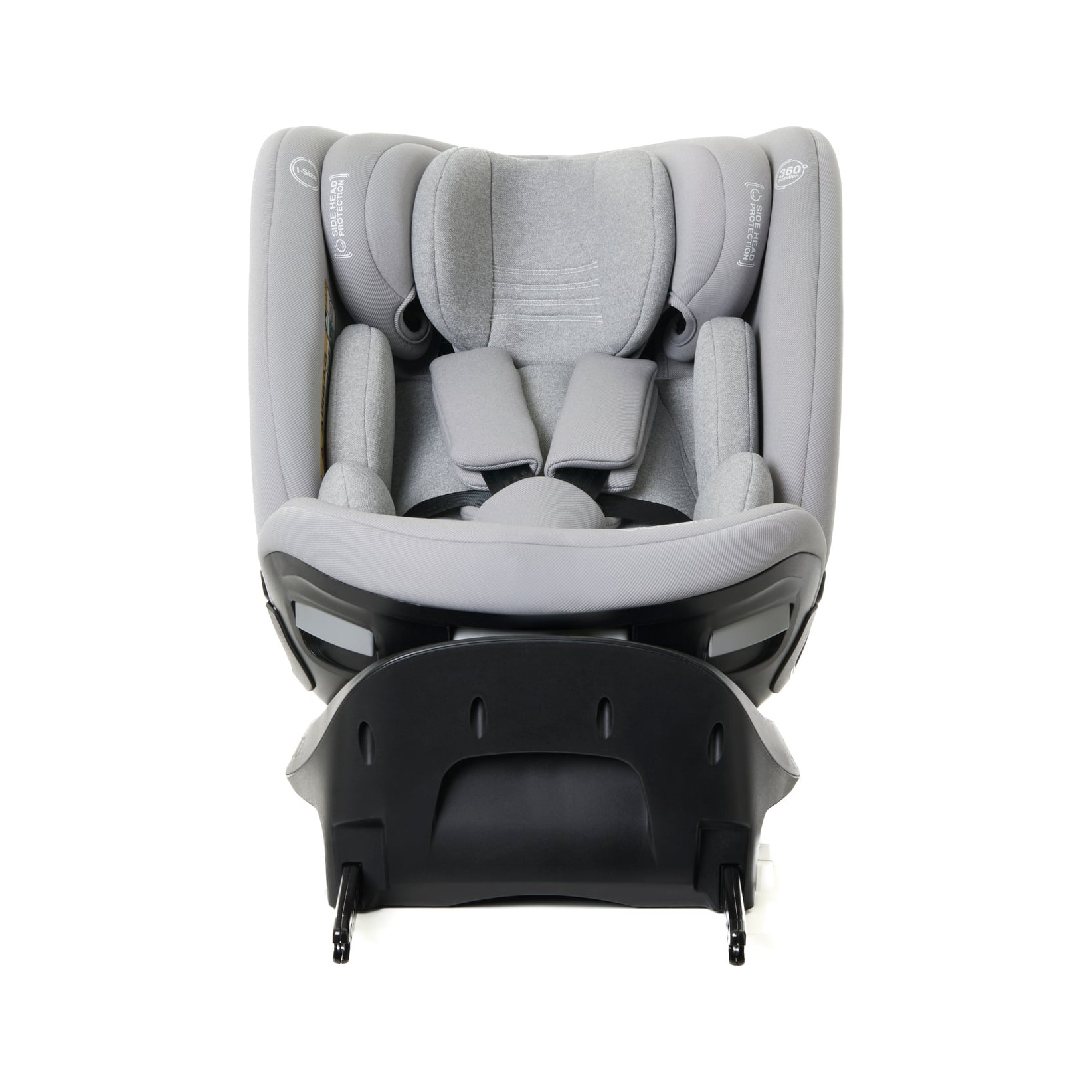 Scaun auto Giordani Titano Plus i-Size, 40–150cm, rotativ 360°, ISOFIX, Grey (gri), 0–12 ani
