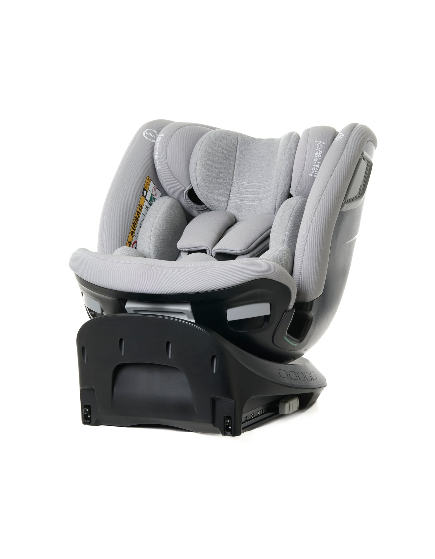 Scaun auto Giordani Titano Plus i-Size, 40–150cm, rotativ 360°, ISOFIX, Grey (gri), 0–12 ani