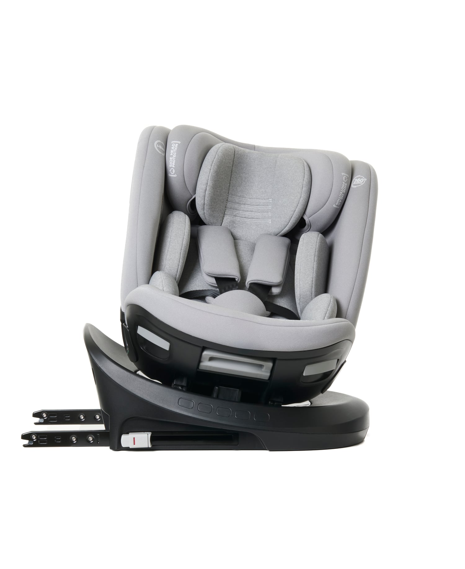Scaun auto Giordani Titano Plus i-Size, 40–150cm, rotativ 360°, ISOFIX, Grey (gri), 0–12 ani
