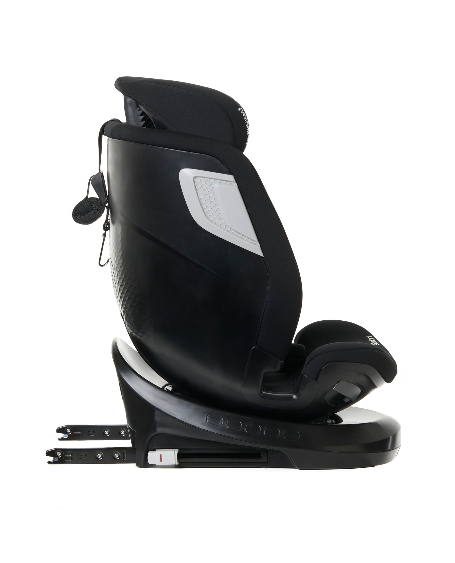 Scaun auto Giordani Titano Plus i-Size, 40–150cm, rotativ 360°, ISOFIX, Black (negru), 0–12 ani