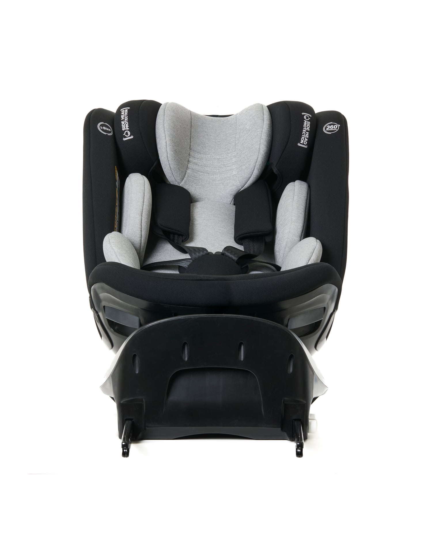 Scaun auto Giordani Titano Plus i-Size, 40–150cm, rotativ 360°, ISOFIX, Black (negru), 0–12 ani