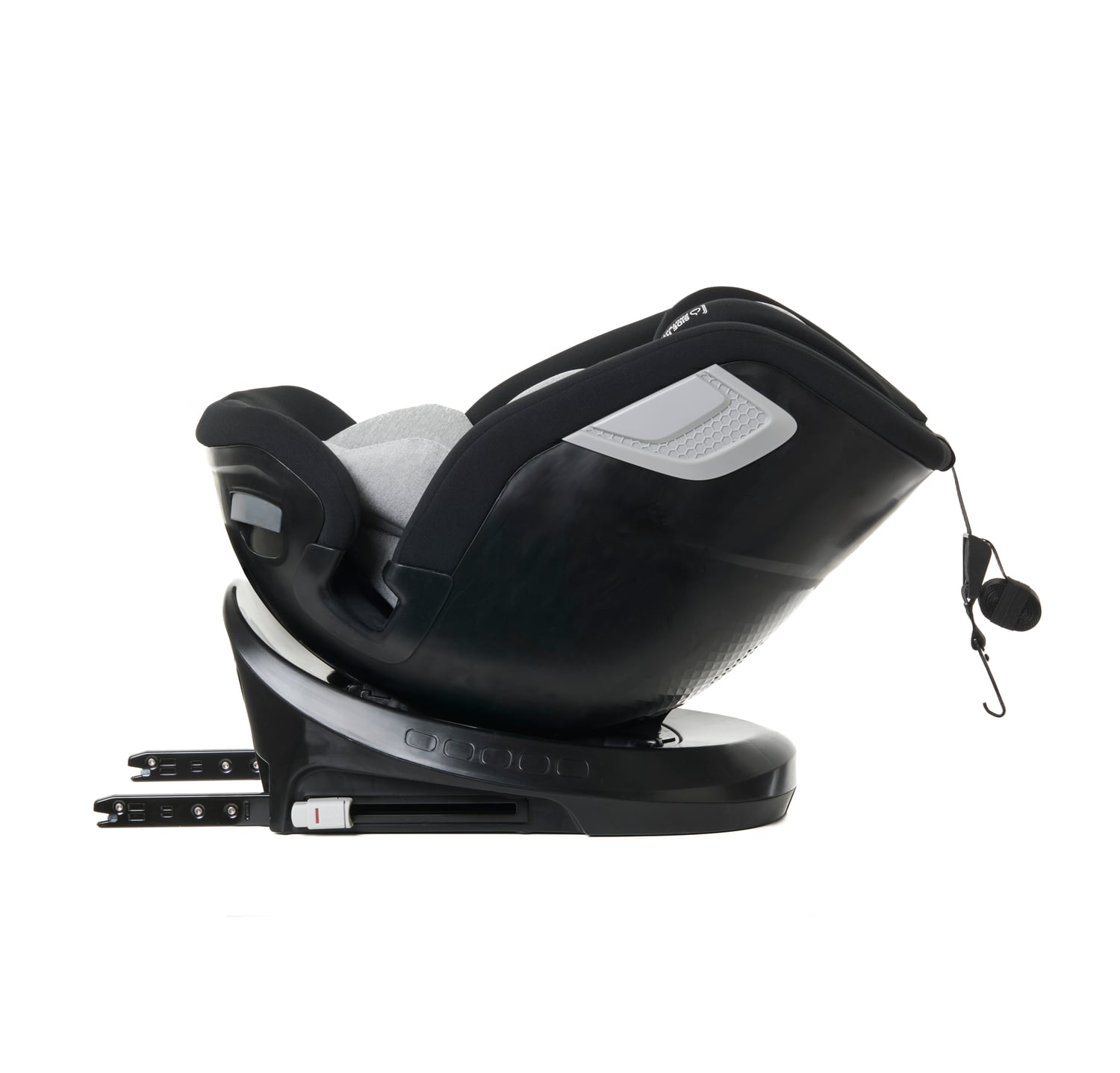 Scaun auto Giordani Titano Plus i-Size, 40–150cm, rotativ 360°, ISOFIX, Black (negru), 0–12 ani
