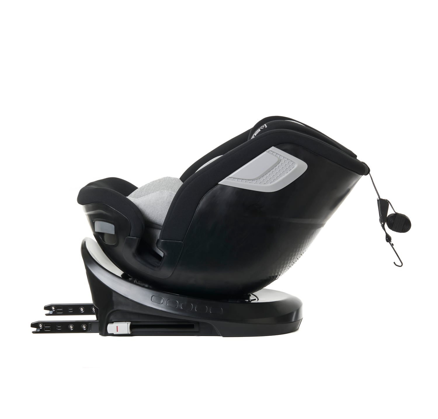 Scaun auto Giordani Titano Plus i-Size, 40–150cm, rotativ 360°, ISOFIX, Black (negru), 0–12 ani