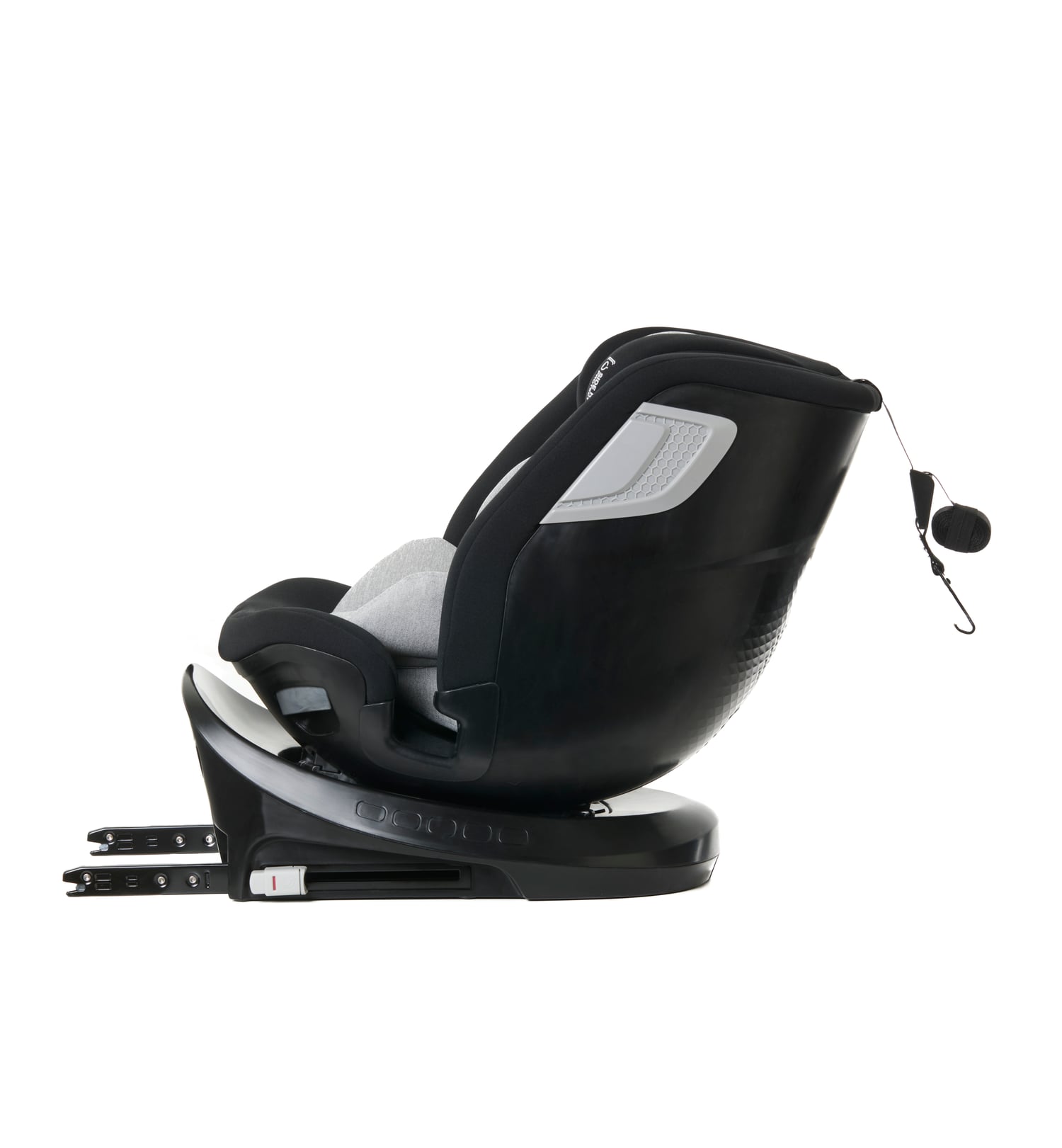 Scaun auto Giordani Titano Plus i-Size, 40–150cm, rotativ 360°, ISOFIX, Black (negru), 0–12 ani