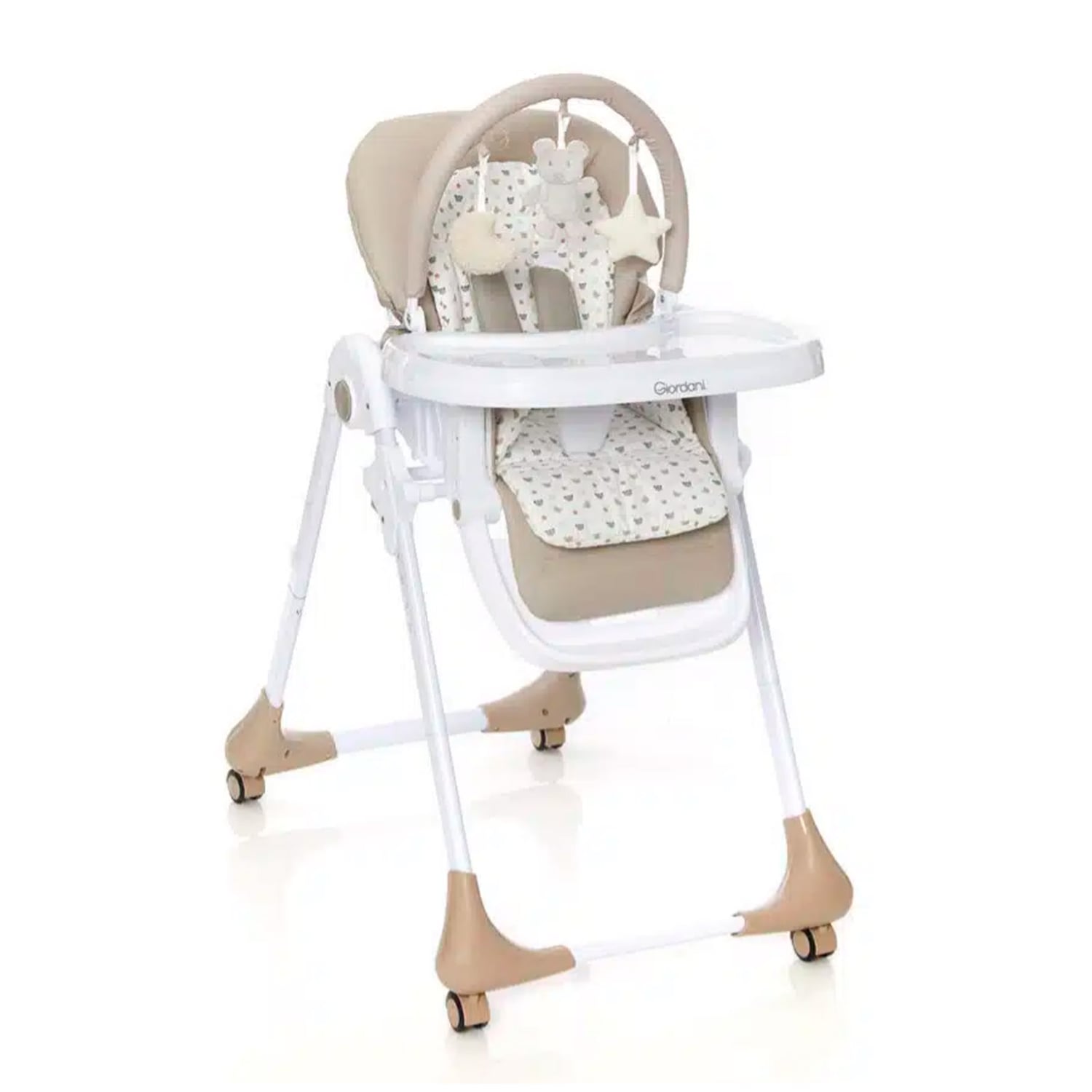 Scaun de masă 2 în 1 Giordani G-Lunch & Play, șezlong, Beige (bej), 0–15 kg