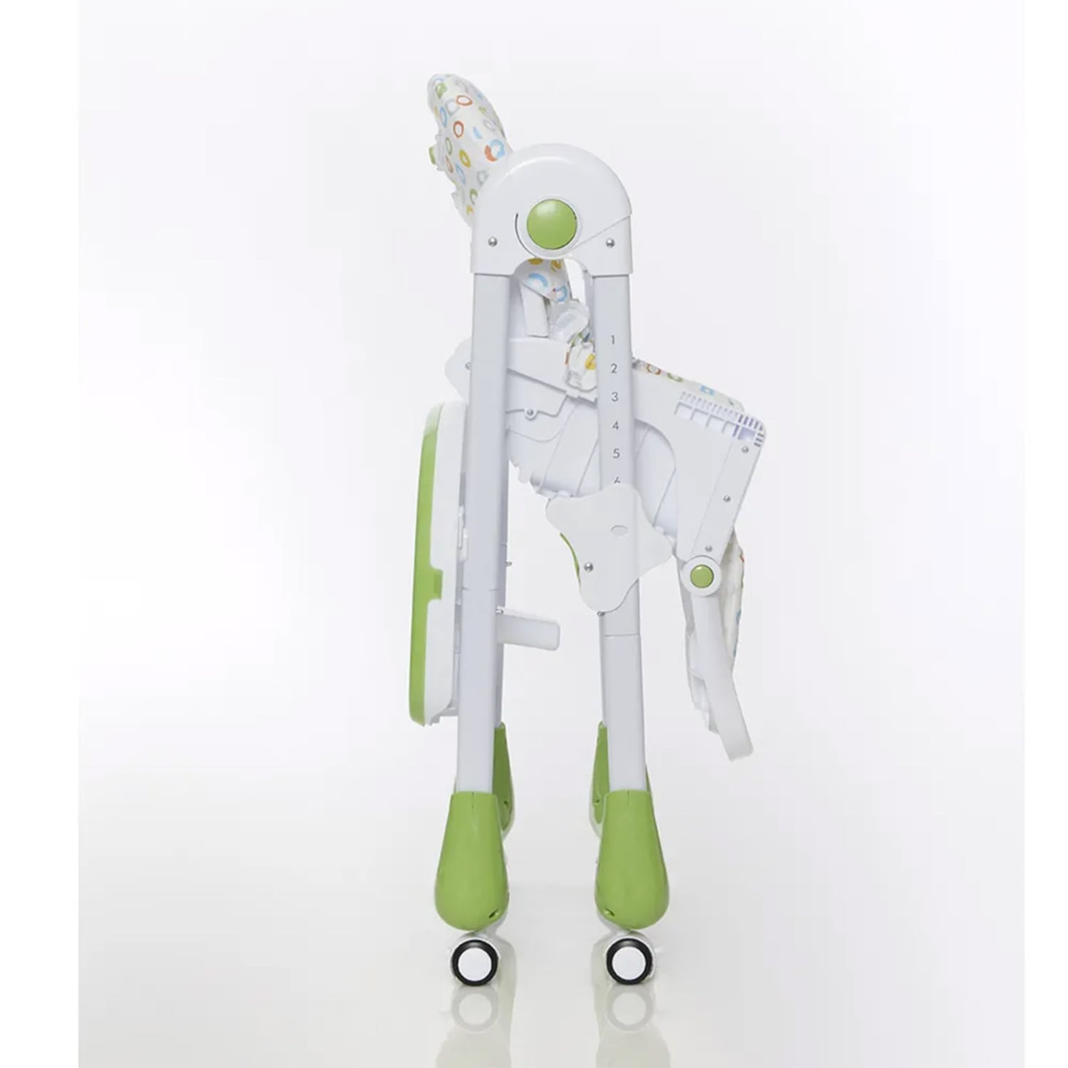 Scaun de masă Giordani G-Snack, 6 luni+, reglabil pe înălțime, Bubbles Green (verde)