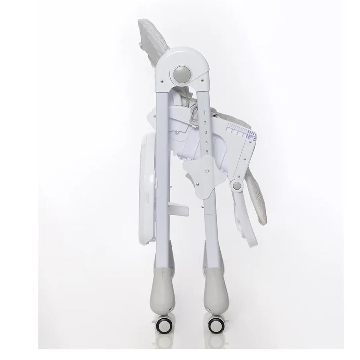 Scaun de masă Giordani G-Snack, 6 luni+, reglabil pe înălțime, tavă dublă, Grey Teddy